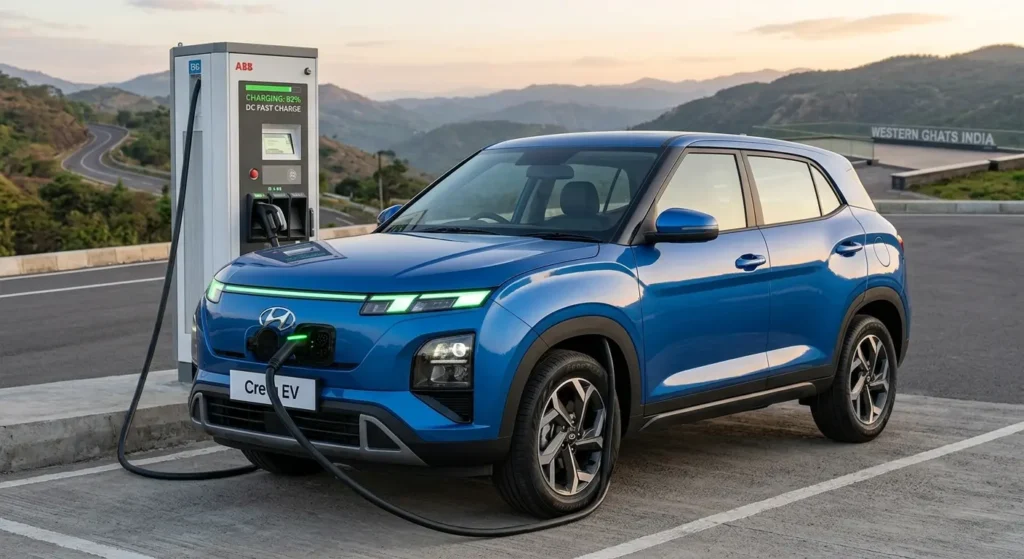 Hyundai Creta Electric DC fast charging