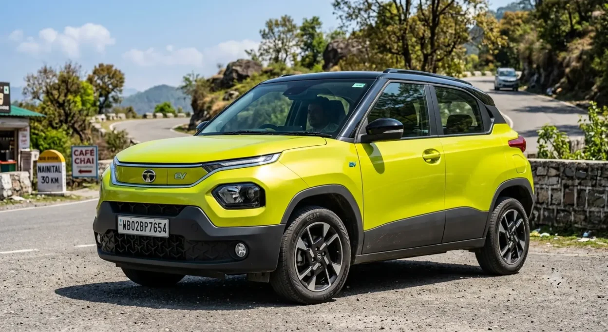Tata Punch EV 2026 front view electric SUV review