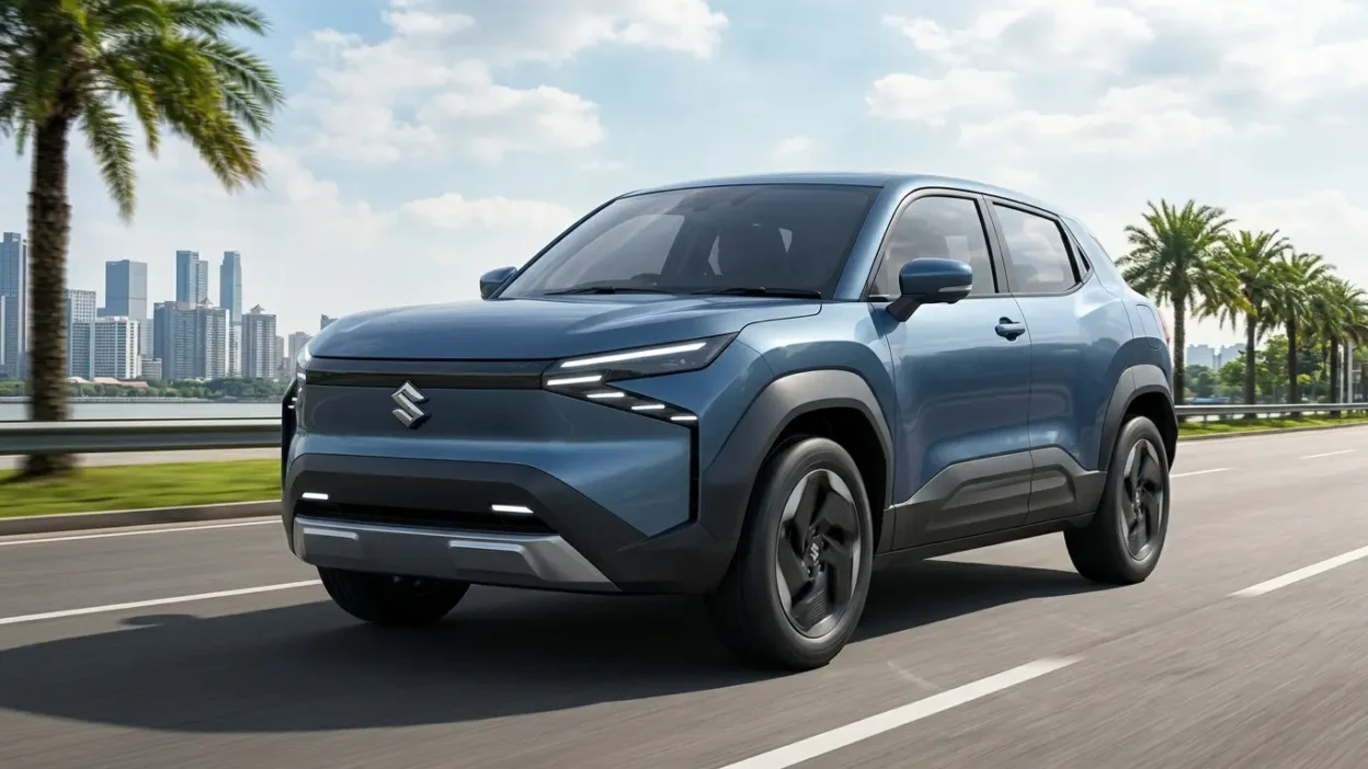 Maruti Suzuki e Vitara 2026 front view electric SUV review