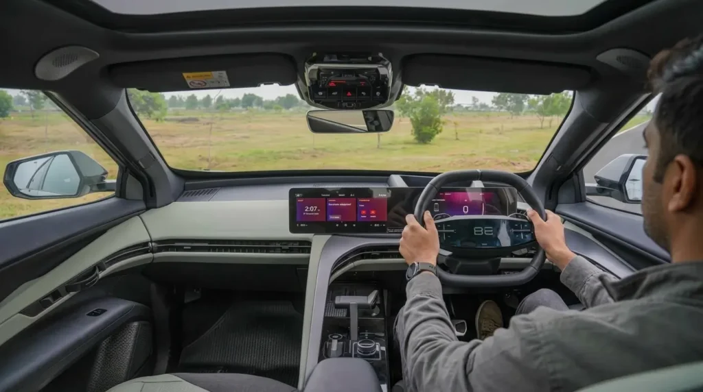 Mahindra BE 6 interior digital cockpit review