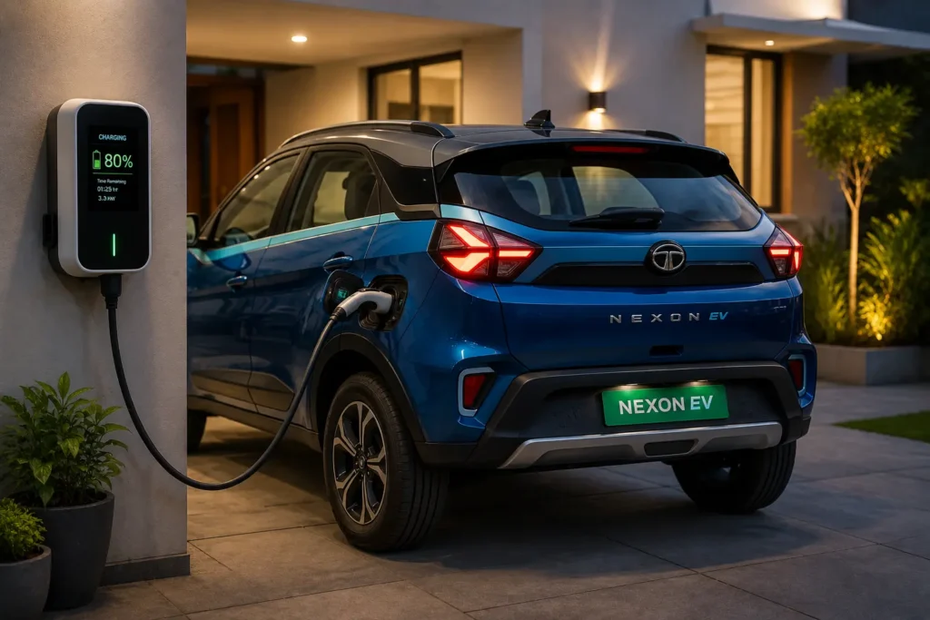 Tata Nexon EV charging at home to improve battery life